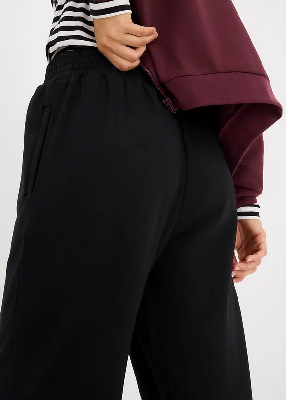 Pantalon de jogging, taille haute, bonprix