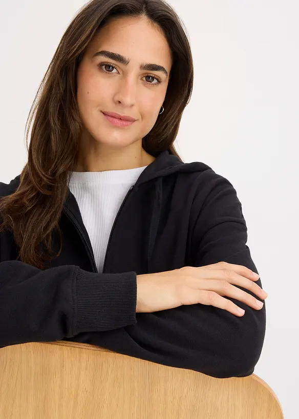 Sweat zipp&eacute; long, bonprix