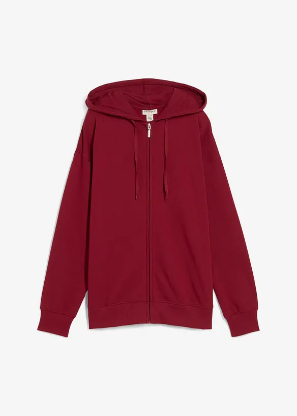 Sweat zippé long, bonprix