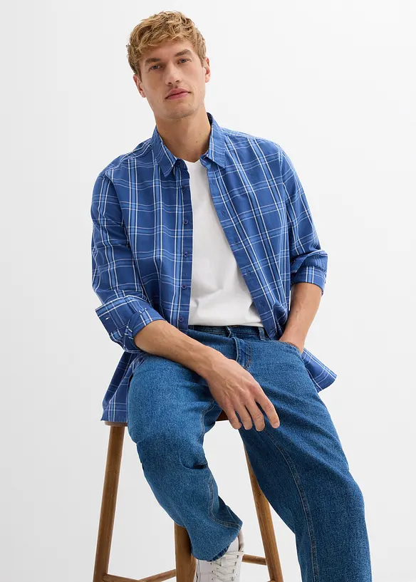 Chemise manches longues 100% coton, bonprix