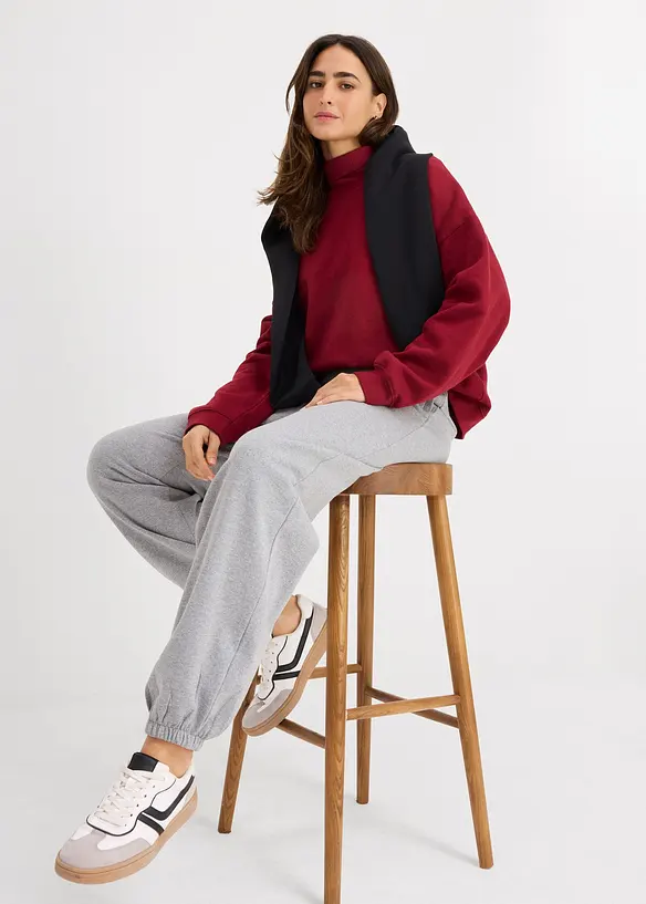 Pantalon de jogging, taille haute, bonprix