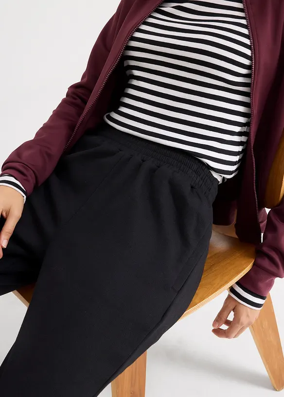 Pantalon de jogging, taille haute, bonprix