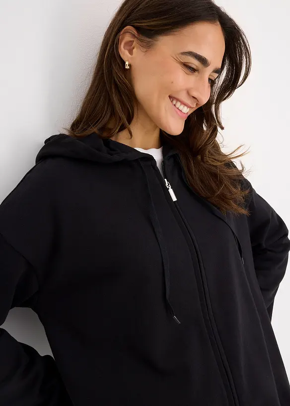 Sweat zipp&eacute; long, bonprix