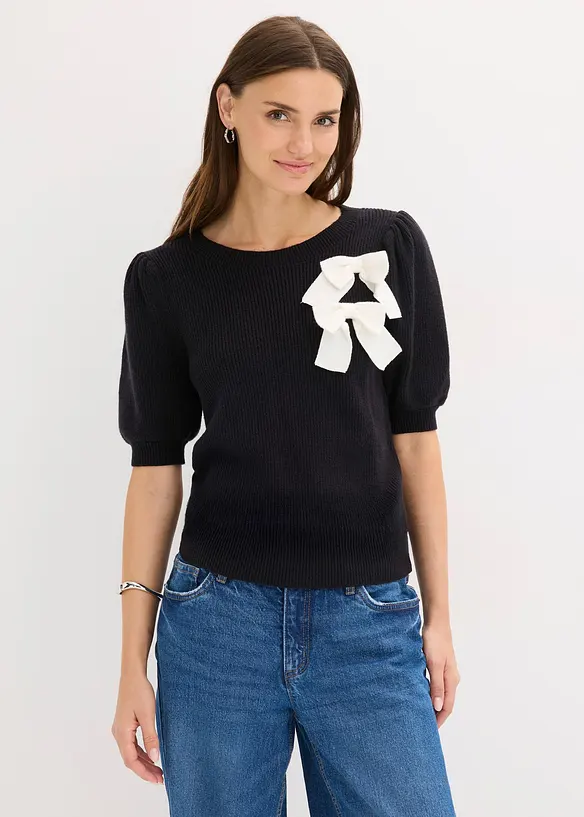 Pull avec application de nœuds, bonprix