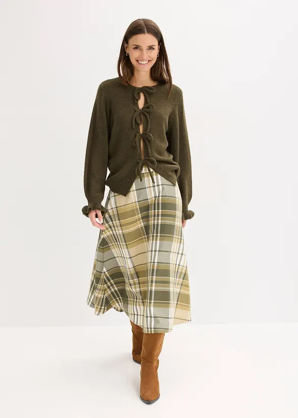 Gilet en maille oversize, laine mélangée, bonprix