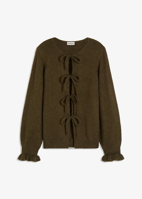 Gilet en maille oversize, laine mélangée, bonprix