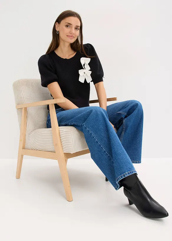 Pull avec application de nœuds, bonprix