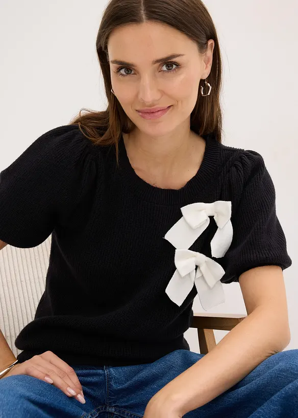 Pull avec application de nœuds, bonprix