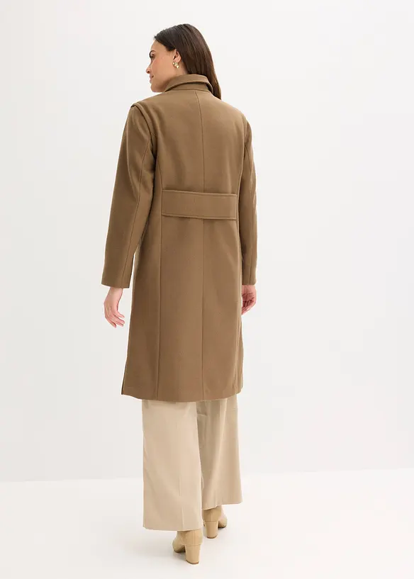Manteau duveteux à manches amovibles, bonprix