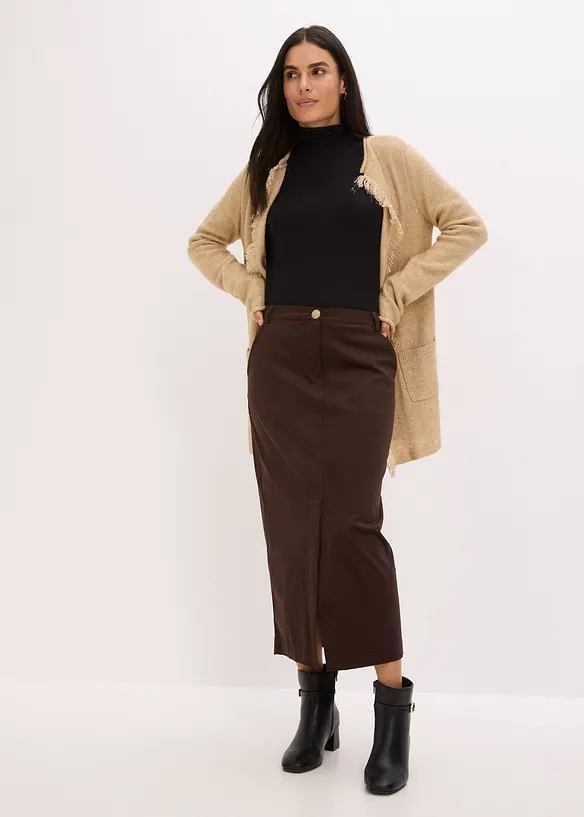 Manteau court en maille avec sequins et fil brillant, bonprix