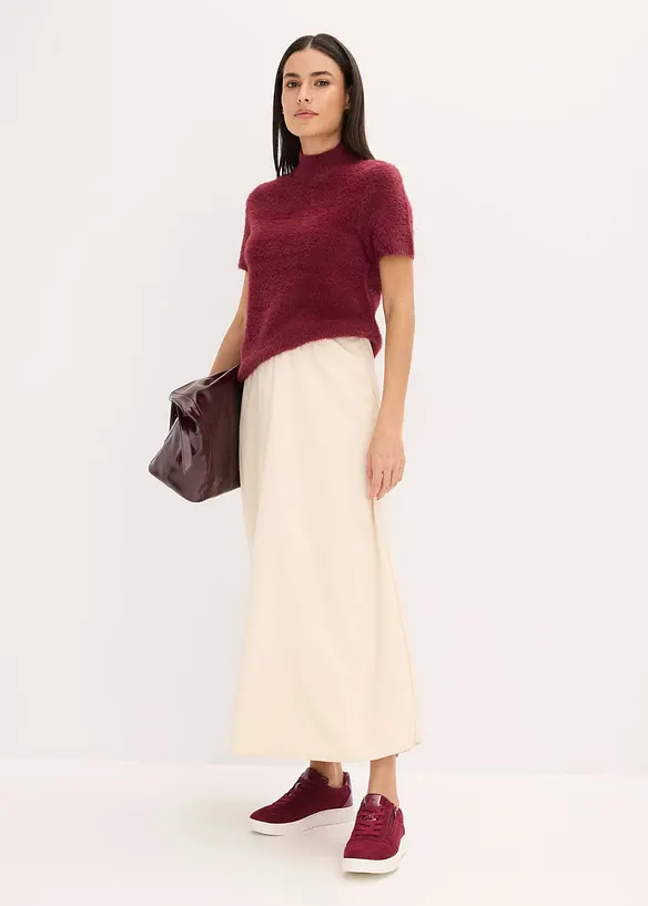 Jupe longue texturée, bonprix