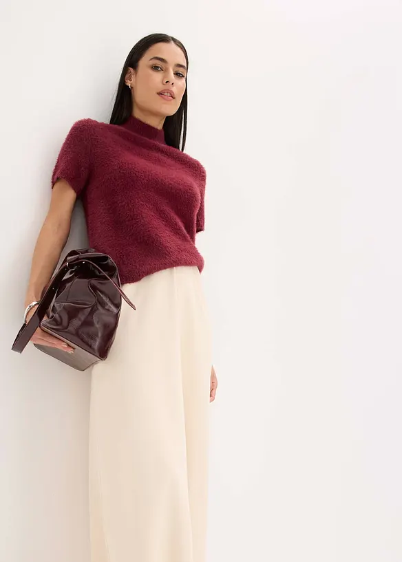 Jupe longue texturée, bonprix