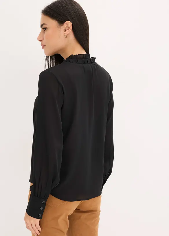 Blouse en mousseline à volants, bonprix