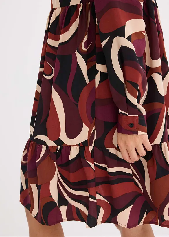 Robe-tunique en satin fluide, bonprix