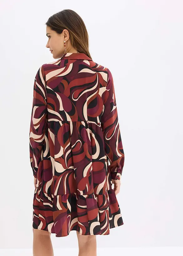 Robe-tunique en satin fluide, bonprix