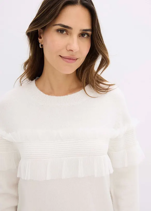 Pull à volants, bonprix