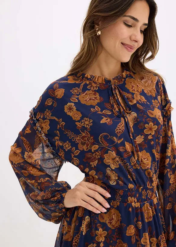 Robe-tunique en mesh doux, bonprix