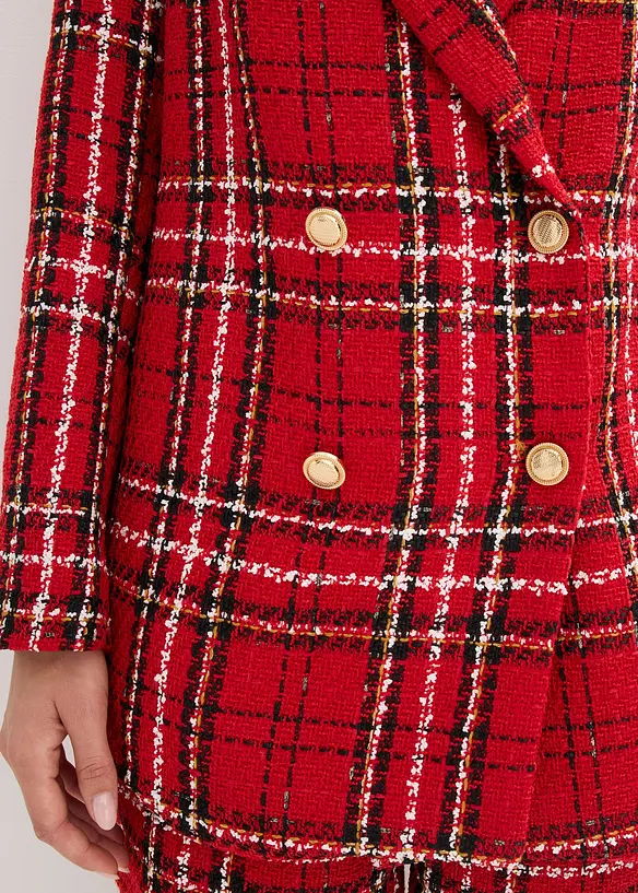 Blazer en maille bouclette, bonprix