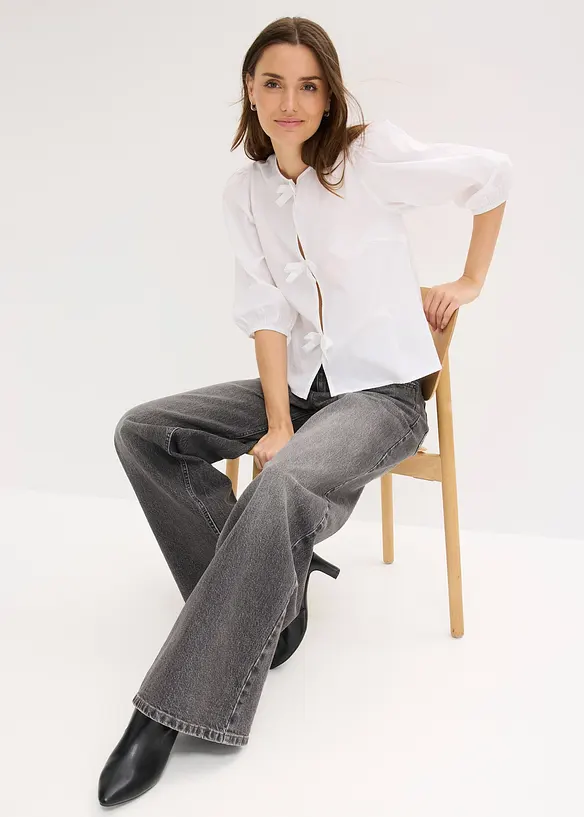 Blouse à nouettes, bonprix