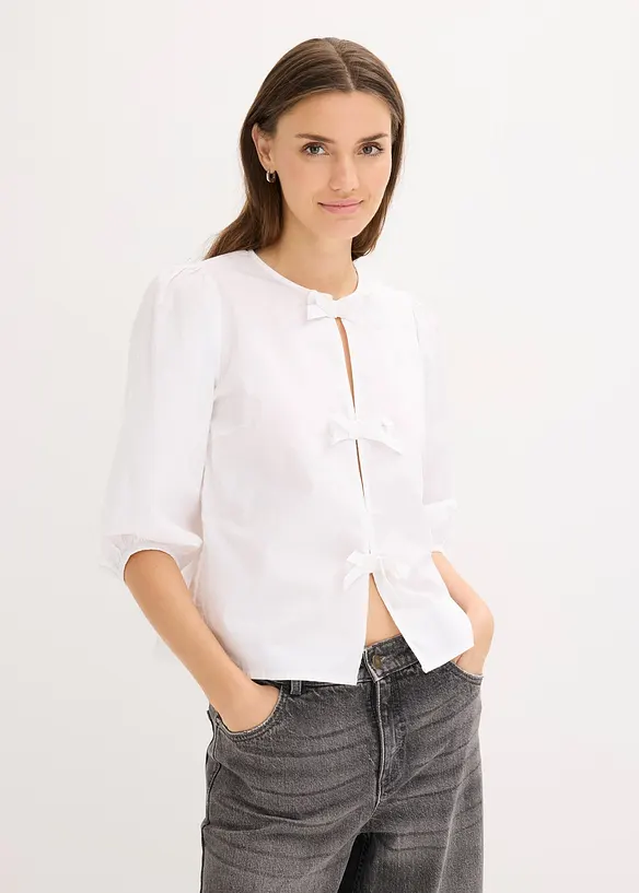 Blouse à nouettes, bonprix