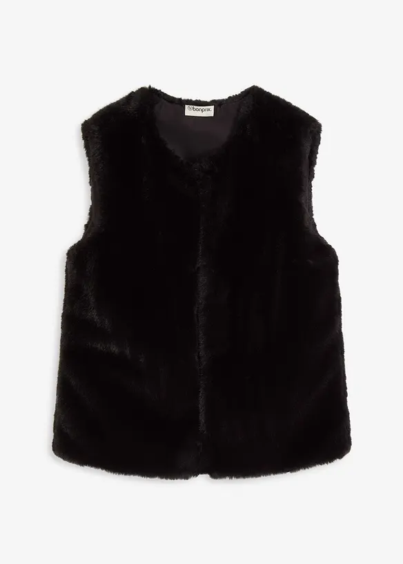 Gilet sans manches en peluche, bonprix