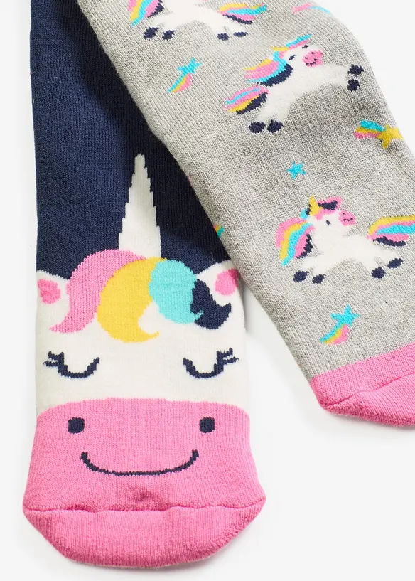 Lot de 2 paires de chaussettes thermiques enfant, bonprix