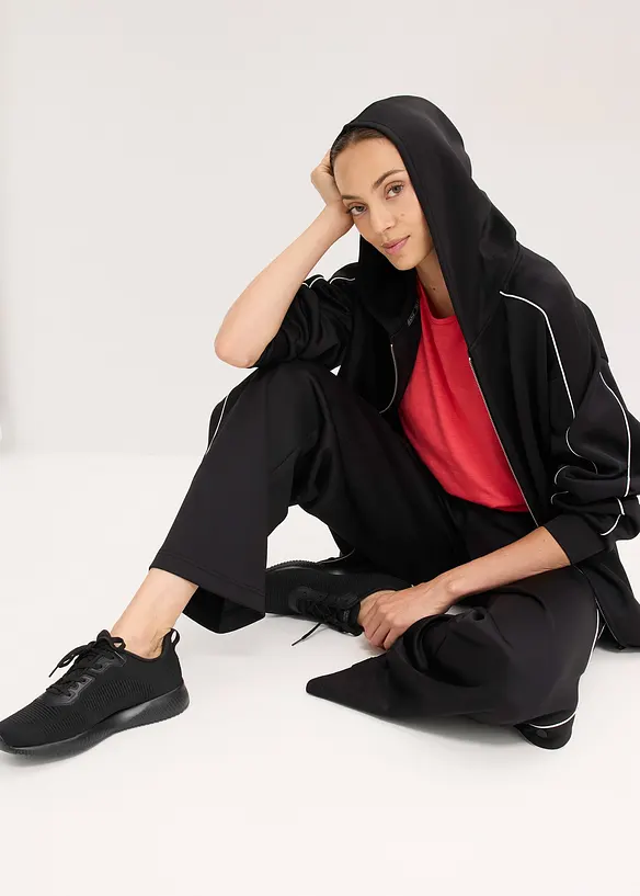 Sweat à capuche oversize, séchage rapide, bonprix