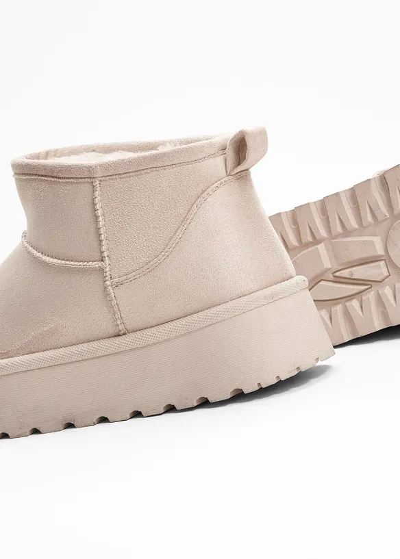 Boots fourrées à plateforme, bonprix