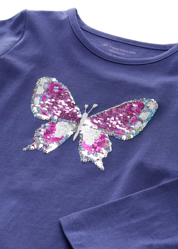 T-shirt manches longues Tom Tailor 100% coton, Tom Tailor