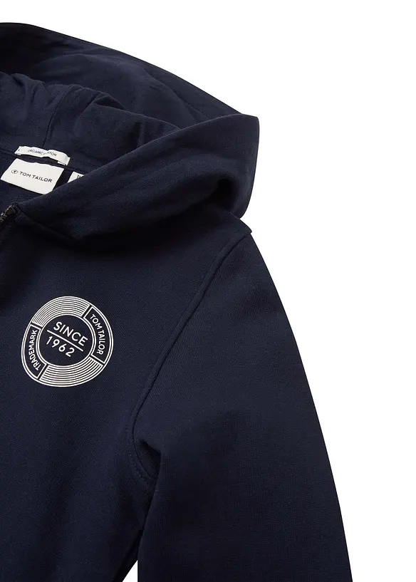 Sweat zippé à capuche Tom Tailor, Tom Tailor