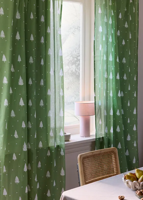 Voilage en coton (1 pce), bonprix