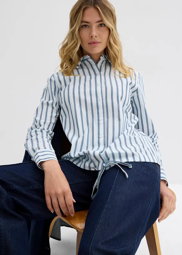 Chemisier oversize 100 % coton, bonprix