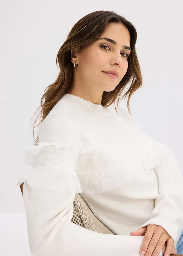 Pull à volants, bonprix