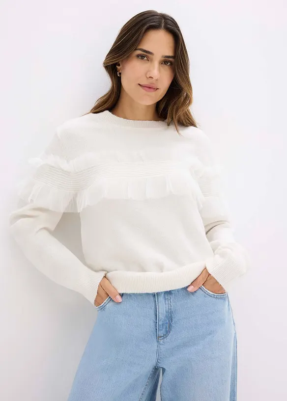 Pull à volants, bonprix