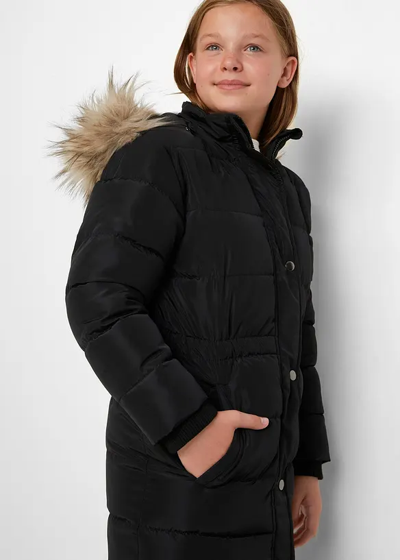 Manteau d’hiver rembourré à capuche amovible, bonprix