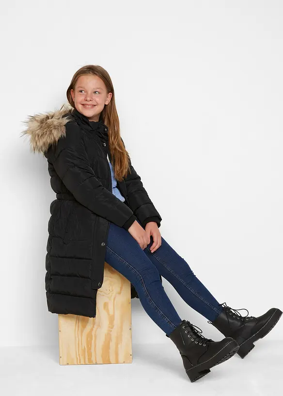 Manteau d’hiver rembourré à capuche amovible, bonprix