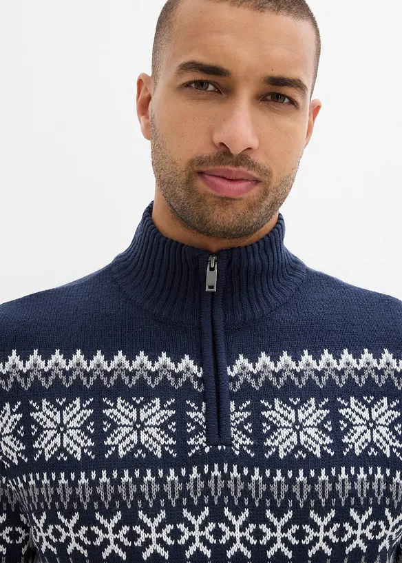 Pull norvégien à col camionneur, bonprix