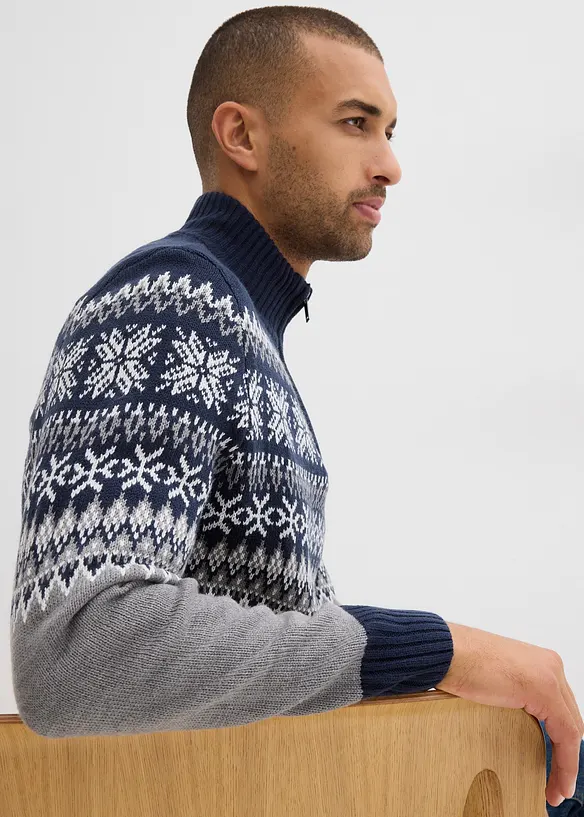 Pull norvégien à col camionneur, bonprix