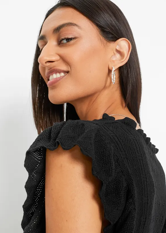 T-shirt doux en maille de viscose mélangée, bonprix