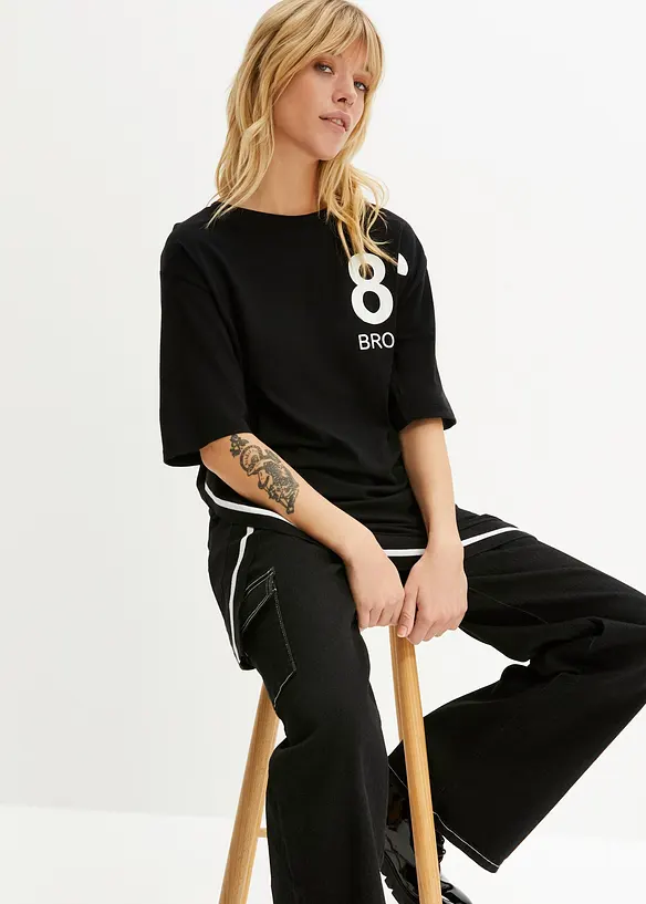 T-shirt oversize doux en viscose mélangée, bonprix