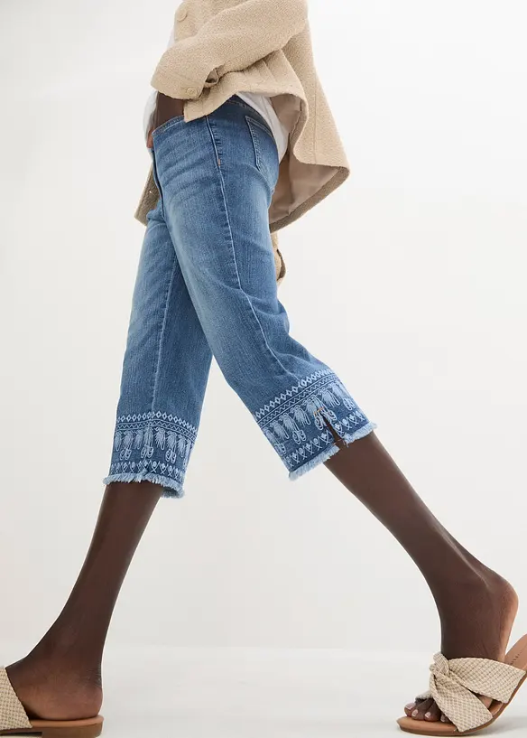 Pantacourt jean, bonprix