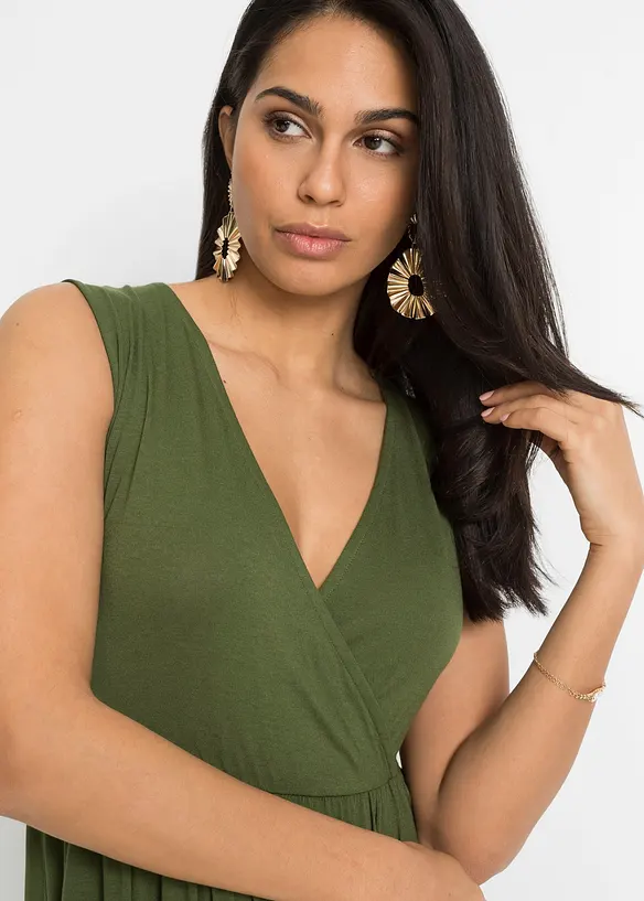 Robe en jersey avec dentelle, bonprix