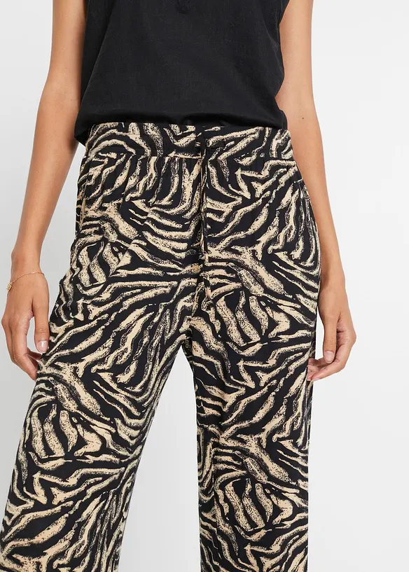 Pantalon fluide en jersey viscose, bonprix