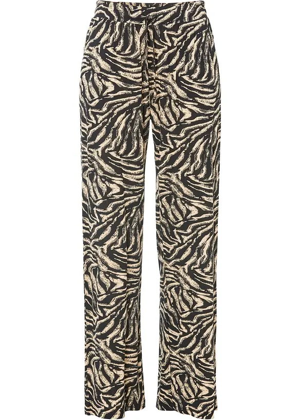 Pantalon fluide en jersey viscose, bonprix