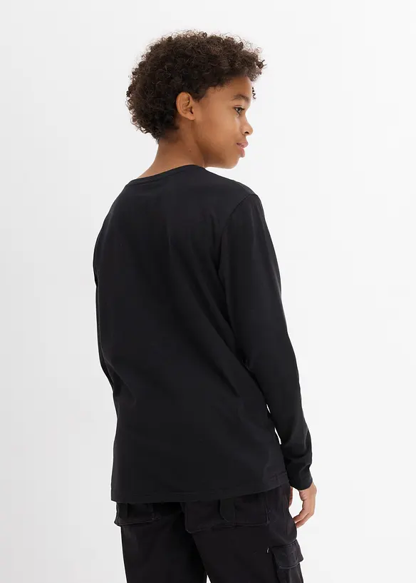 T-shirt manches longues 100% coton, bonprix