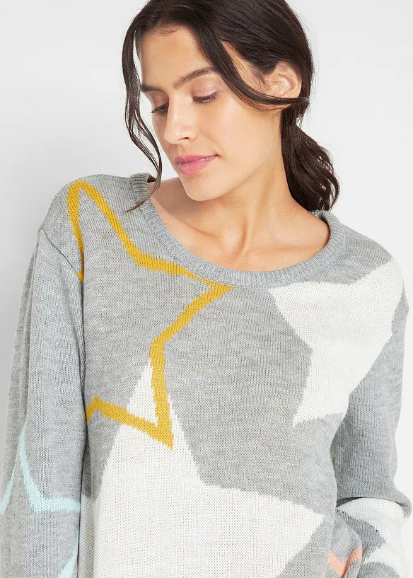 Pull à étoiles, bonprix