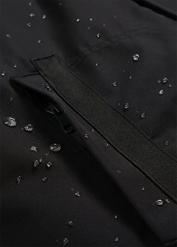 Parka technique imperméable à capuche enroulable et épaulettes, bonprix