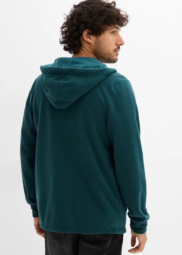 Veste polaire à capuche et poches plaquées, bonprix