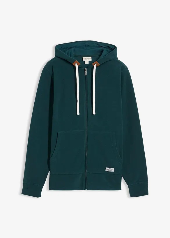 Veste polaire à capuche et poches plaquées, bonprix