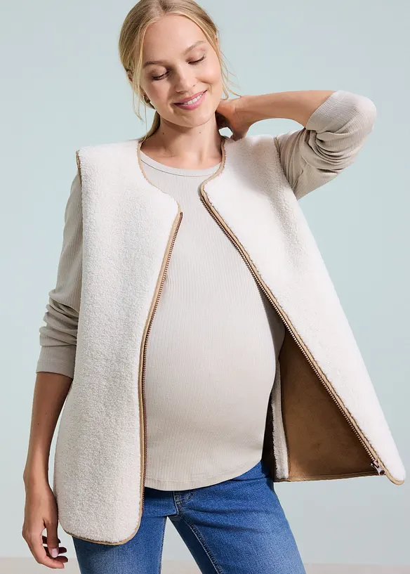 Parka de grossesse et de portage 6-en-1 avec gilet sans manches amovible, bonprix